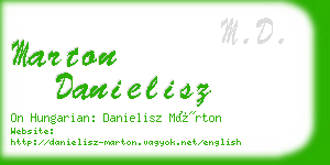 marton danielisz business card